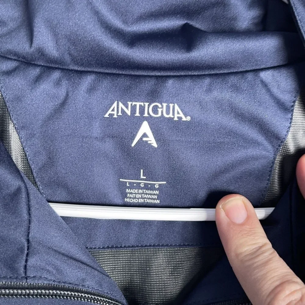 Antigua 1/4 Zip‎ Heavyweight Pullover Performance Jacket Men Large Chest Pocket